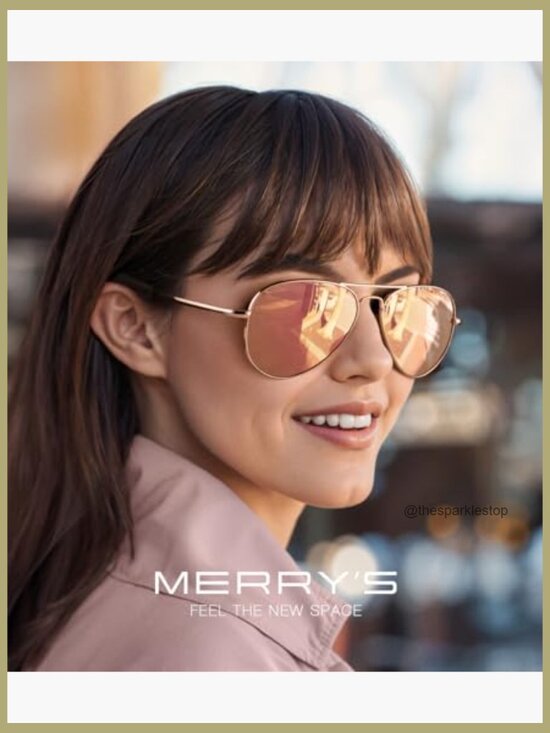 Metal Frame Polarized Aviator Sunglasses with UV Protection display picture 3